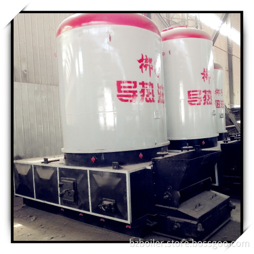 Automatically vertical coal or biomass fired hot oil heater for drying